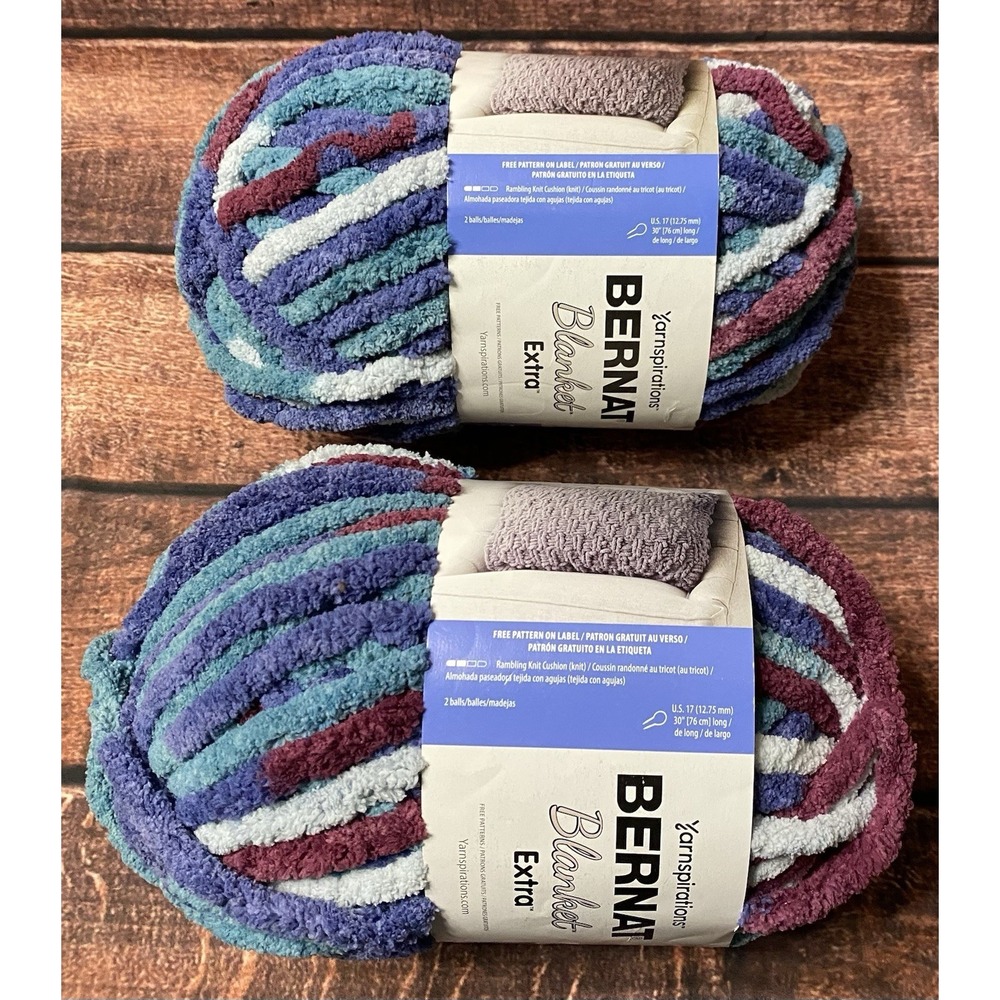 Bernat Blanket Speckled Moonrise Yarn Lot of 2 10.5 oz/97 yds Weight 7 Jumbo New - Picture 2 of 6